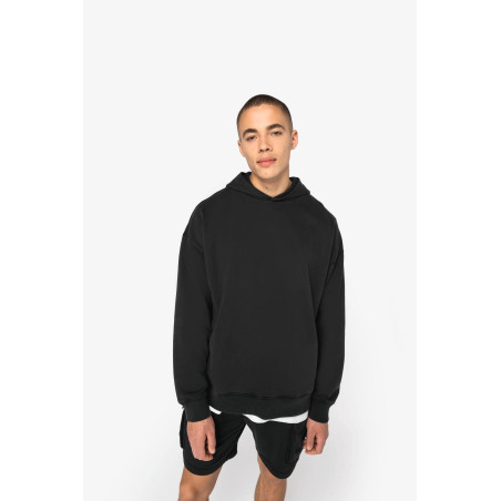 Sweat-shirt écoresponsable à capuche délavé oversize unisexe Personnalisable | BCM Goodies - 2
