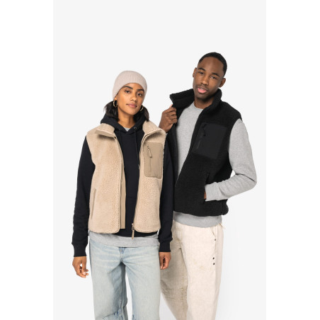 Bodywarmer écoresponsable en sherpa unisexe Personnalisable | BCM Goodies - 4
