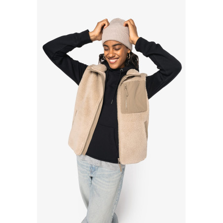 Bodywarmer écoresponsable en sherpa unisexe Personnalisable | BCM Goodies - 2