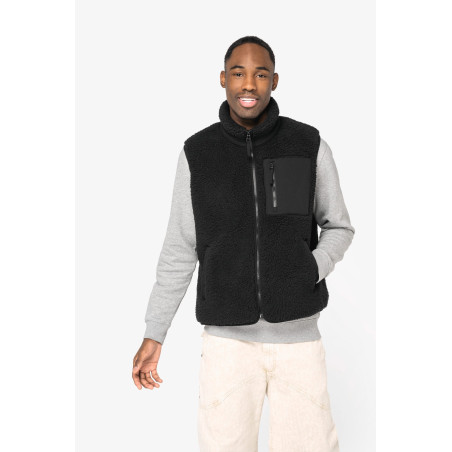 Bodywarmer écoresponsable en sherpa unisexe Personnalisable | BCM Goodies - 3