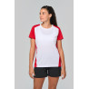 T-shirt de sport écoresponsable bicolore femme Personnalisable | BCM Goodies - 4