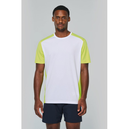 T-shirt de sport écoresponsable bicolore homme Personnalisable | BCM Goodies - 4