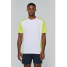 T-shirt de sport écoresponsable bicolore homme Personnalisable | BCM Goodies - 4