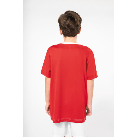 T-shirt de sport écoresponsable bicolore enfant Personnalisable | BCM Goodies - 1