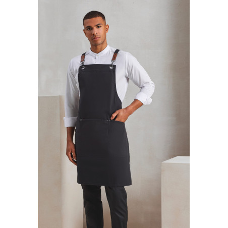 Tablier bavette à bretelles croisées dans le dos CLIP N CLASP Personnalisable | BCM Goodies - 1