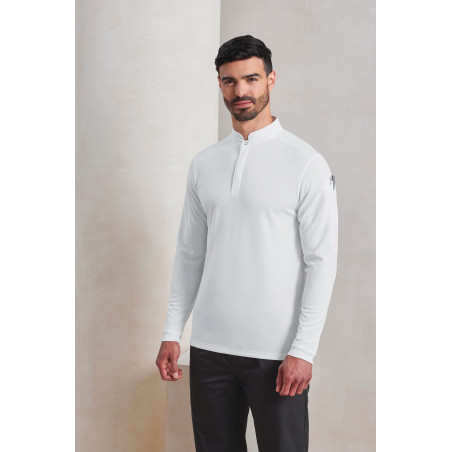 Polo de cuisinier Coolchecker Essential à manches longues Personnalisable | BCM Goodies - 1