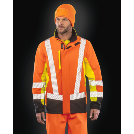 Veste softshell de sécurité recyclé 3 couches Personnalisable | BCM Goodies - 1