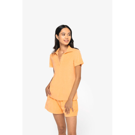 Polo écoresponsable en éponge femme Personnalisable | BCM Goodies - 4