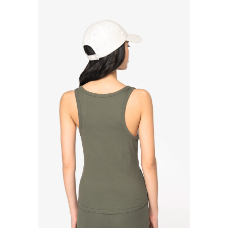 Débardeur écoresponsable côtelé femme Personnalisable | BCM Goodies - 3