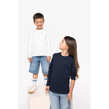 T-shirt écoresponsable manches longues enfant Personnalisable | BCM Goodies - 4