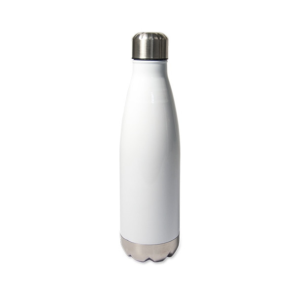 Bouteille isotherme SCREW blanche fond Argent - 500ml Personnalisable | BCM Goodies - 3