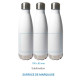 Bouteille isotherme SCREW blanche fond Argent - 500ml Personnalisable | BCM Goodies - 2