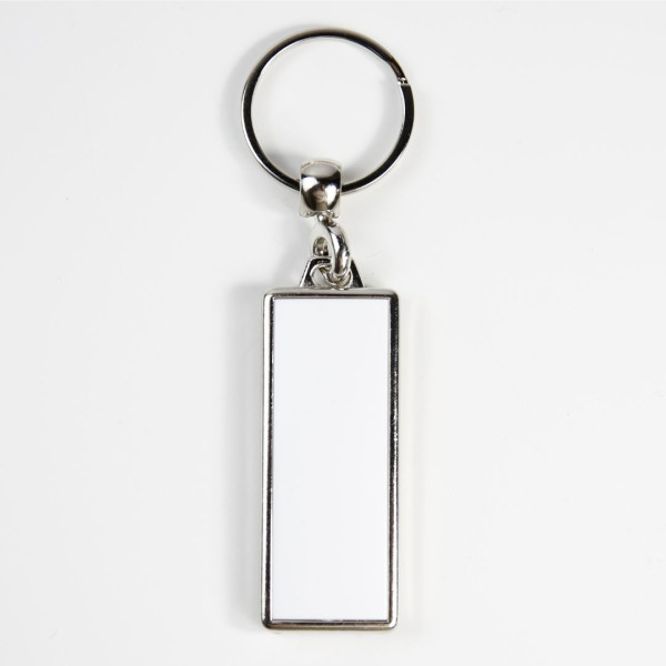 Porte-cl?s M?tallique rectangle M - Europe Personnalisable | BCM Goodies - 3