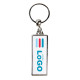 Porte-cl?s M?tallique rectangle M - Europe Personnalisable | BCM Goodies - 1