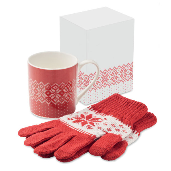 Set mug et gants hiver COPITO SET Personnalisable | BCM Goodies - 2