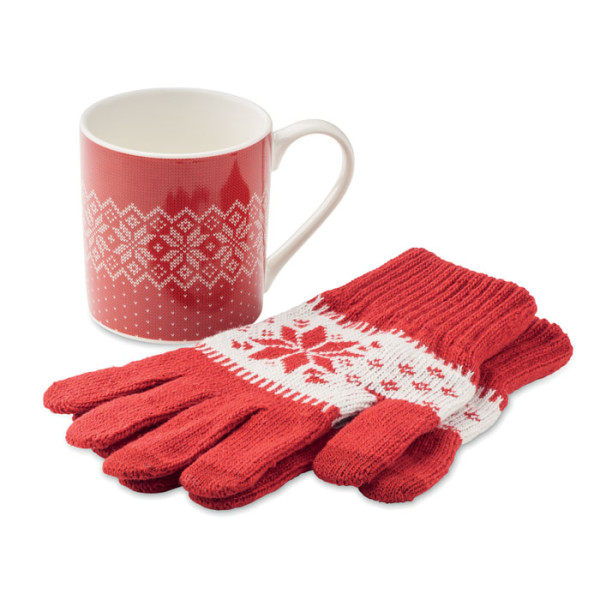 Set mug et gants hiver COPITO SET Personnalisable | BCM Goodies - 4