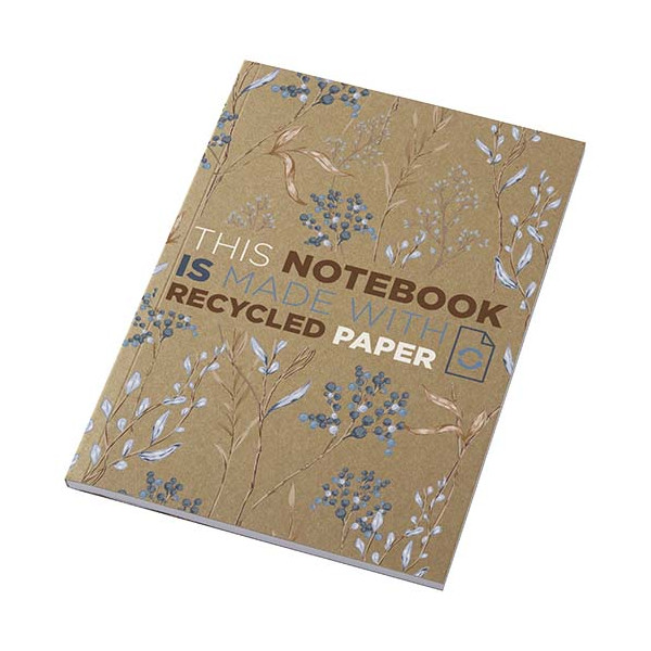 Carnet A5 à couverture souple recyclée en kraft Novella Austen avec 50 feuilles  Personnalisable | BCM Goodies - 4