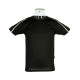 T-Shirt Homme personnalisable 140 gr avec bandes réfléchissantes – Support textile pour communication d’entreprise – BCM Goodies