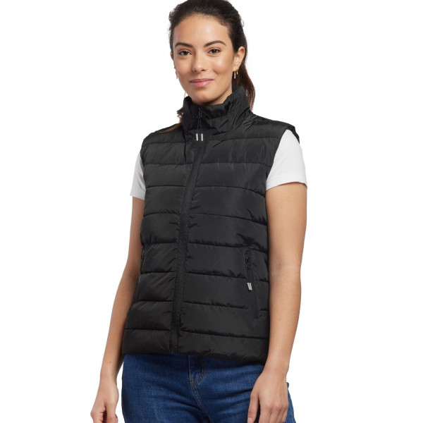 Bodywarmer Doudoune Femme personnalisable coupe ajustée pour communication d’entreprise – BCM Goodies
