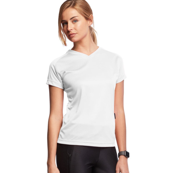 T-Shirt Manches Courtes Femme PE 140 gr personnalisé – Support textile pour communication d’entreprise et événementiel B2B | BCM