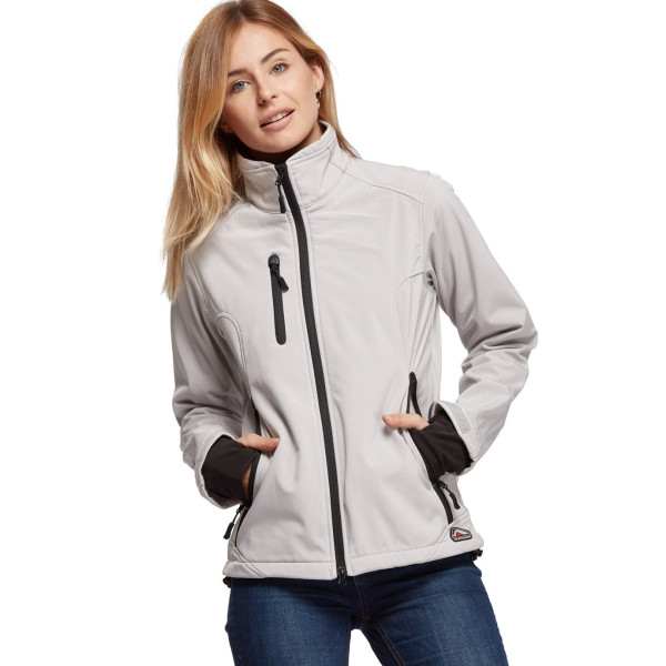 Blouson Femme Soft Shell personnalisable pour communication d’entreprise textile B2B | BCM Goodies