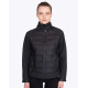 Blouson hybride Femme softshell/duvet