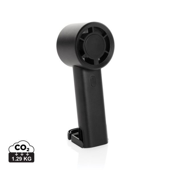 Ventilateur portable Twist en plastique recyclé certifié RCS - Solution compacte et écologique pour rester au frais | BCM Goodie