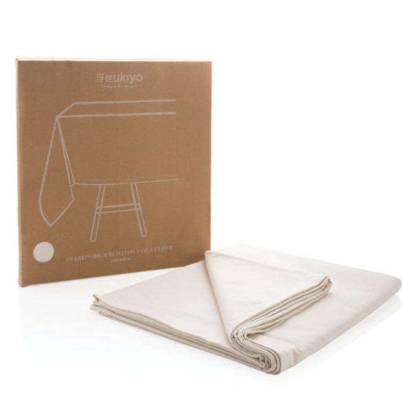 Nappe de table Ukiyo en rcotton 180gr Aware™ Personnalisable | BCM Goodies
