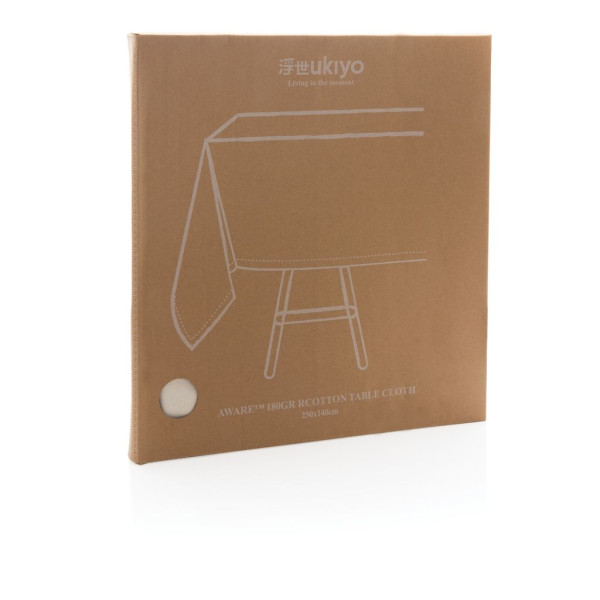 Nappe de table Ukiyo en rcotton 180gr Aware™ Personnalisable | BCM Goodies