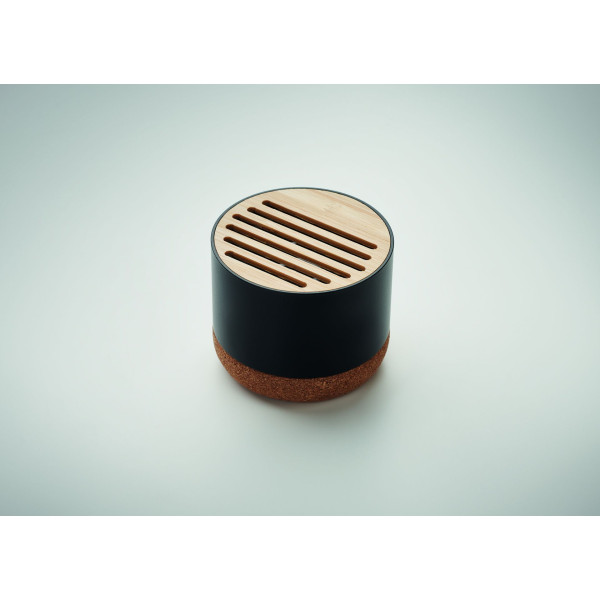 Haut-parleur en liège et alu RUMBA Personnalisable | BCM Goodies
