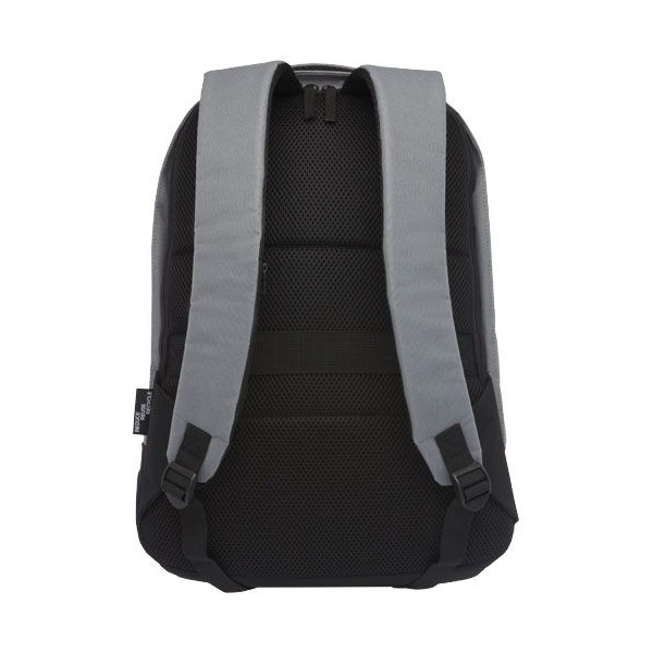 Sac à dos anti-vol 16L en RPET certifié GRS avec housse ordinateur 15" et poches RFID - BCM Goodies