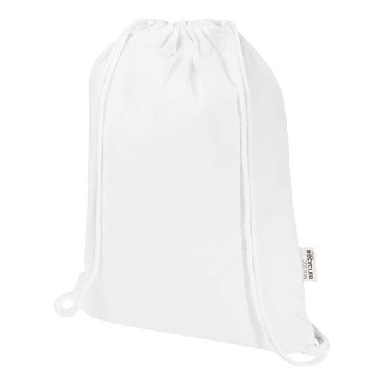 Le sac avec cordon de serrage Oregon Blend en coton recyclé et RPET est un cadeau idéal pour promouvoir votre marque. Fabriqué d
