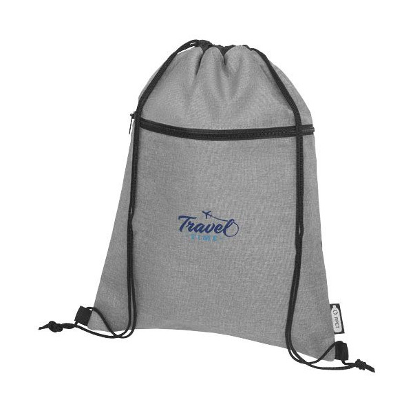 Sac à dos Ross en rPET avec cordon de serrage 5L - Accessoire pratique et écologique | BCM Goodies