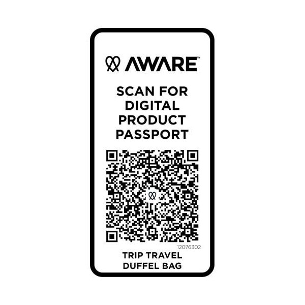 Sac de voyage Trip Aware™ recyclé en polyester sergé 290D - BCM Goodies