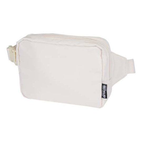 Sac bandoulière de voyage Trip Aware™ recyclé - Polyester sergé 290D - RPET 210D/PU - Sangle réglable - Code QR - Capacité 1 lit