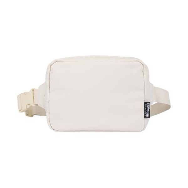 Sac bandoulière de voyage Trip Aware™ recyclé - Polyester sergé 290D - RPET 210D/PU - Sangle réglable - Code QR - Capacité 1 lit