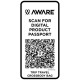 Sac bandoulière de voyage Trip Aware™ recyclé - Polyester sergé 290D - RPET 210D/PU - Sangle réglable - Code QR - Capacité 1 lit