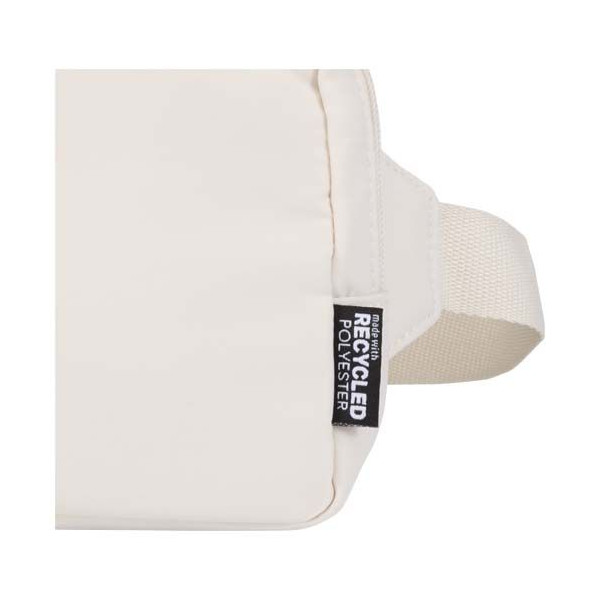 Sac bandoulière de voyage Trip Aware™ recyclé - Polyester sergé 290D - RPET 210D/PU - Sangle réglable - Code QR - Capacité 1 lit