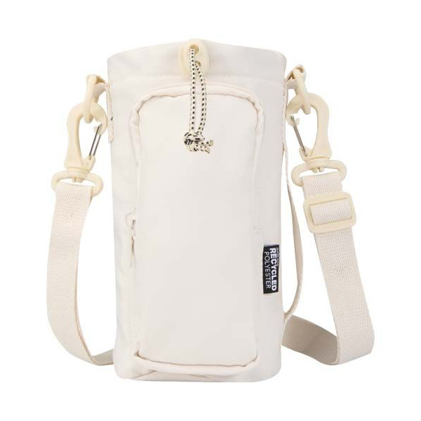 Sac porte-bouteille Trip Aware™ en polyester recyclé avec cordon de serrage - BCM Goodies