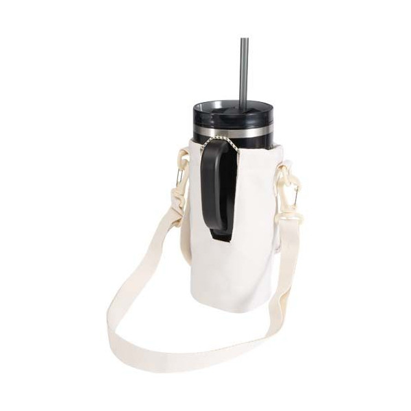 Sac porte-bouteille Trip Aware™ en polyester recyclé avec cordon de serrage - BCM Goodies