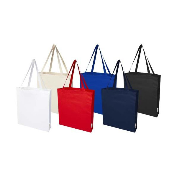 Sac shopping à soufflets Madras en coton recyclé 140 g/m² certifié GRS - BCM Goodies