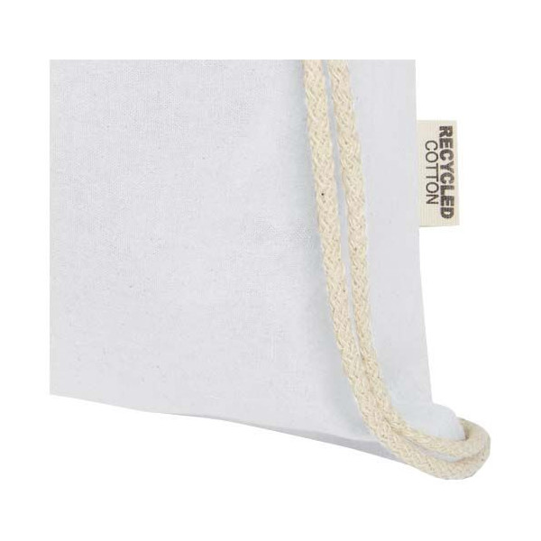 Sac avec cordon Oregon en coton recyclé certifié GRS - Goodies personnalisables écologiques