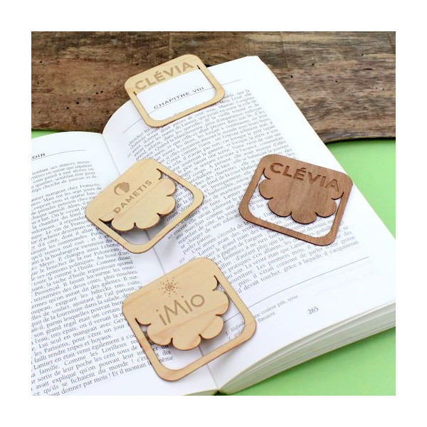 Marque-pages en bois souple forme fleur personnalisés – Goodies B2B pour communication d’entreprise – BCM Goodies