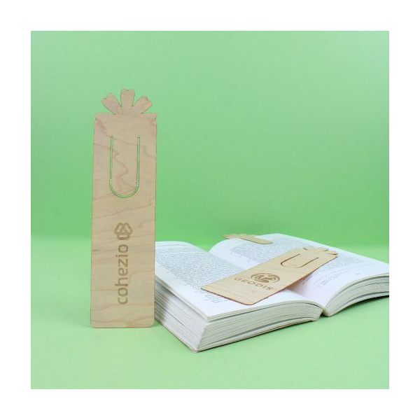 Marque-page bois personnalisé – Goodies écologique et pratique pour communication B2B – BCM Goodies