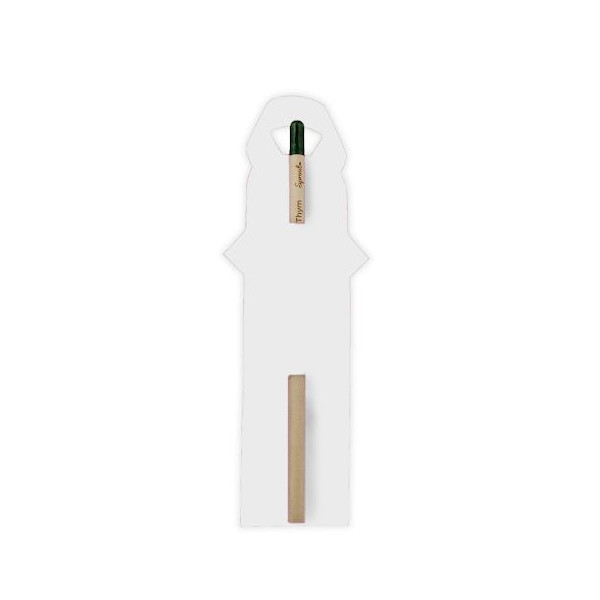 Crayon à graines étui ruban personnalisé – Goodies écologiques pour communication d’entreprise