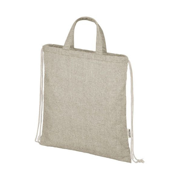 Sac à dos Pheebs avec cordon 150 g/m² Aware™ - Sac à dos en coton recyclé pour communication B2B | BCM Goodies