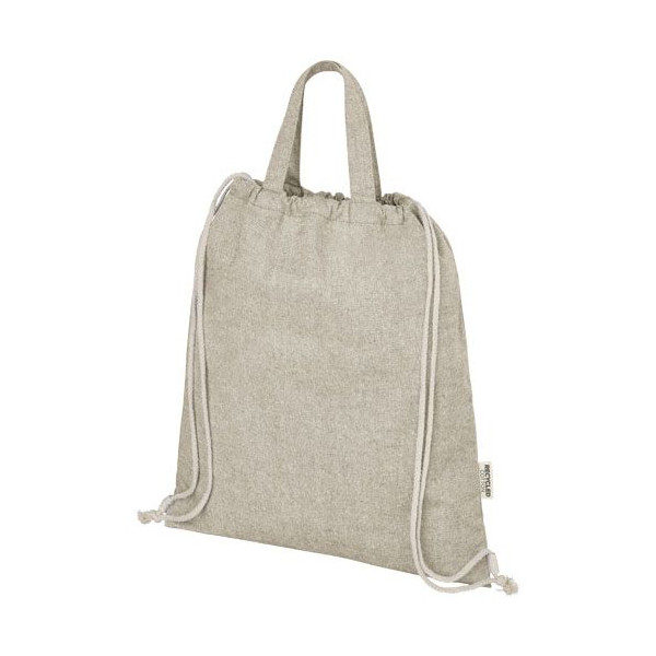 Sac à dos Pheebs avec cordon 150 g/m² Aware™ - Sac à dos en coton recyclé pour communication B2B | BCM Goodies
