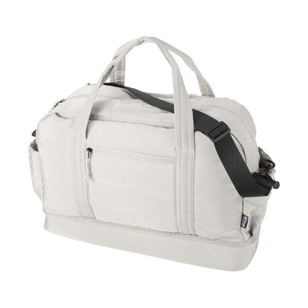 Sac de voyage Puffer recyclé certifié GRS avec fond isolé de 30 L - BCM Goodies
