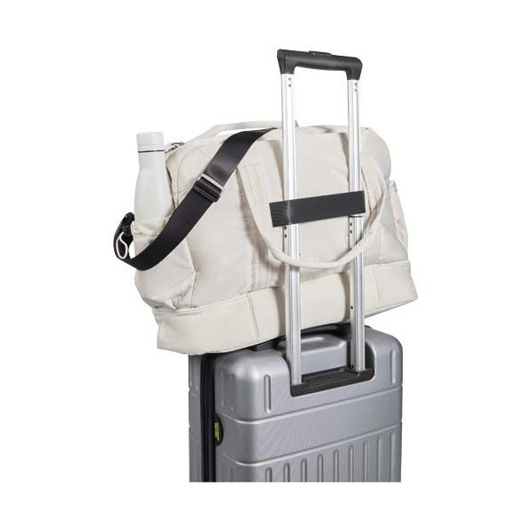 Sac de voyage Puffer recyclé certifié GRS avec fond isolé de 30 L - BCM Goodies
