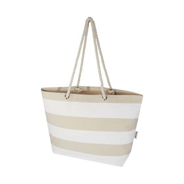 Tote bag de plage Florida recyclé GRS 270 g/m² - Sac shopping en coton 100 % recyclé certifié GRS - BCM Goodies